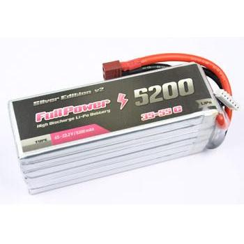 FullPower 4S 14.8V 5200mAh 35C Silver Edition V2 Deans